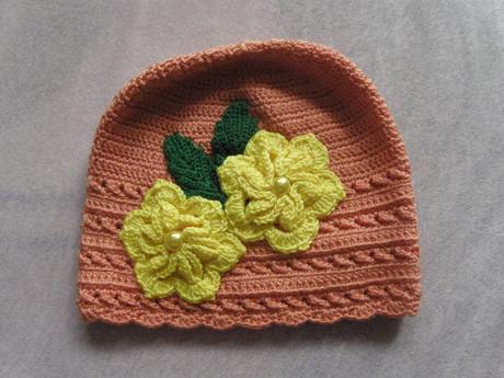 Hackovane ciapky pre rocne dietatko , 68 / 74 / 80