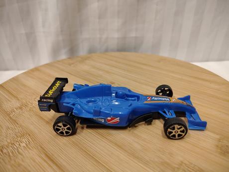 Modrá formula f1 plastový model, 14 cm, 
