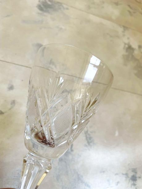 Kryštálový pohár na víno bohemia, 