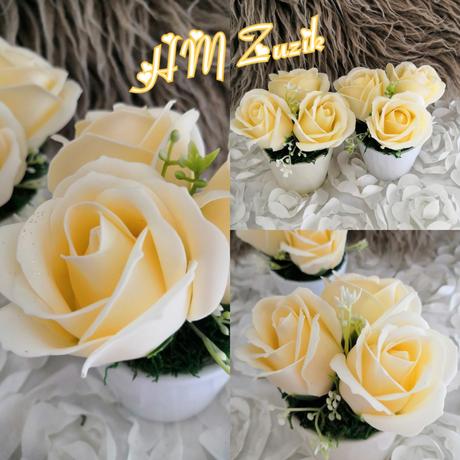 Mydlové kytice, dekorácie, 