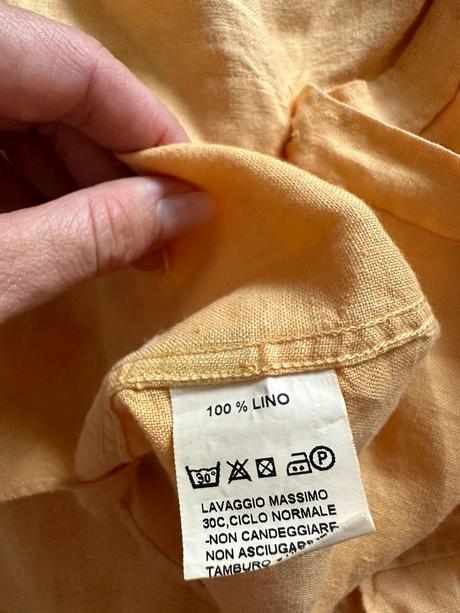 Ľanová horčicová košela xl, xl