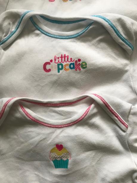 Body cupcake,dlhý rukáv 1/2-2 roky /5 ks, f&f,92