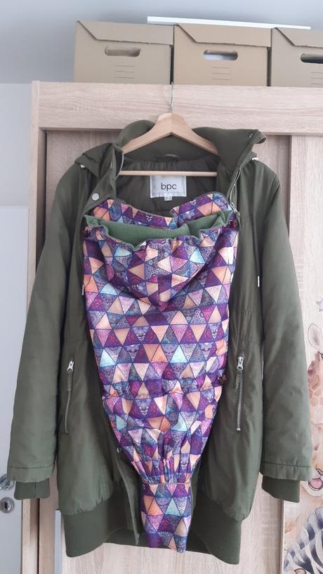 Zimný kabát na nosenie so vsadkou, h&m,36