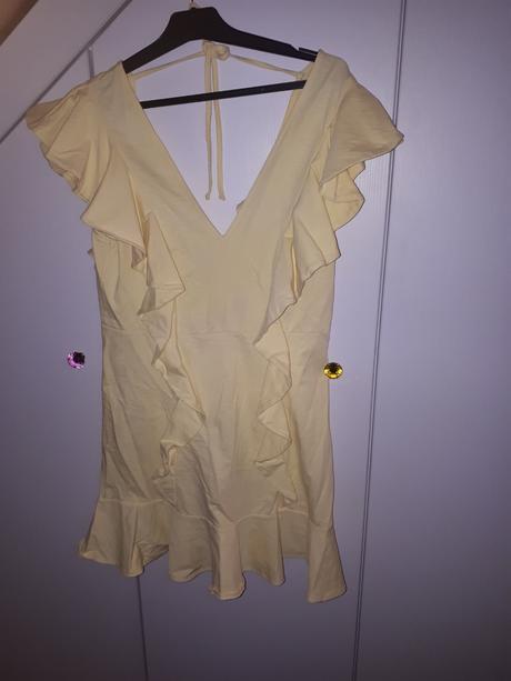 Krátke volanové šaty hm, h&m,xl