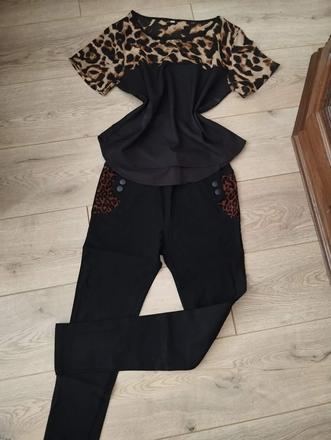 Dámska blúzka s leopardím vzorom, m