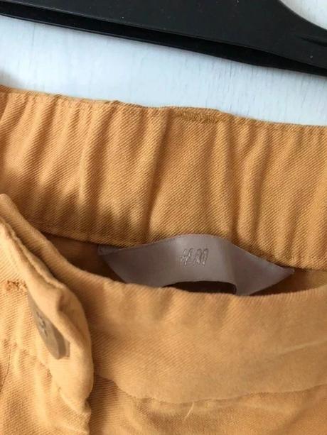 Žlté nohavice na gumu, h&m,4xl