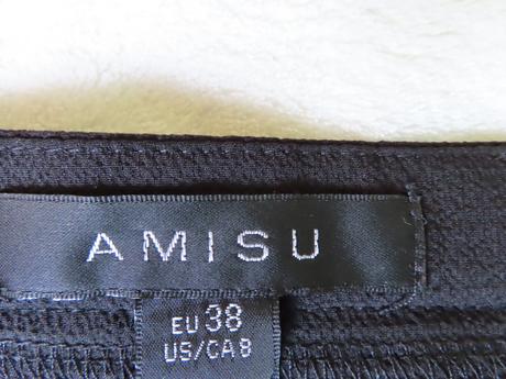 Čierna plisovaná sukňa amisu, veľ. 38, amisu,38
