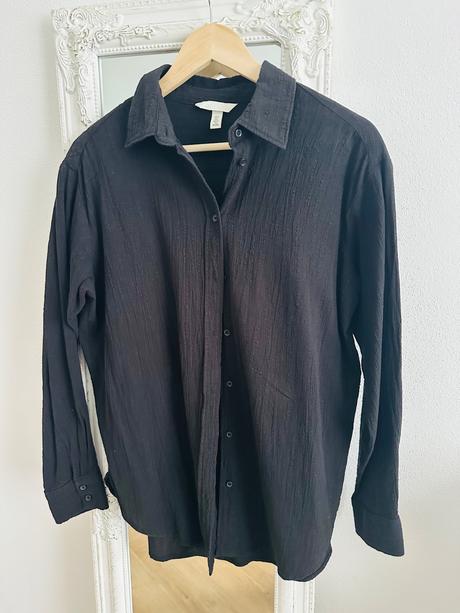 Čierna košeľa hm, h&m,s
