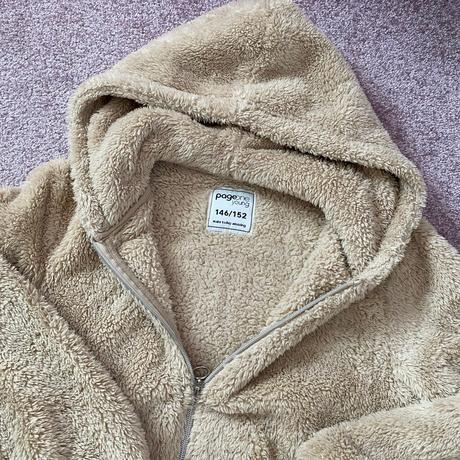 Hnedá kožušinová bundička, takko,146