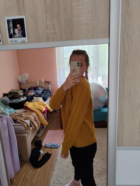 Štrikovaný sveter, s