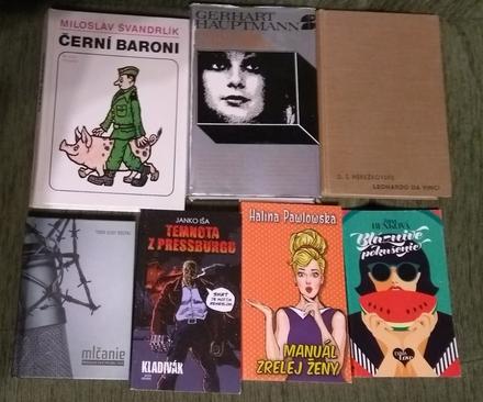 Knihy rôznych žánrov z pozostalosti,
