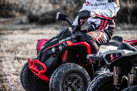 Elektrická štvorkolka can-am renegade, zelená mp3,