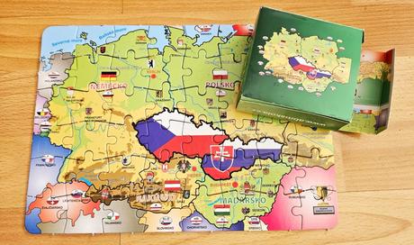 Puzzle ceskoslovensko, 29x20 cm, 