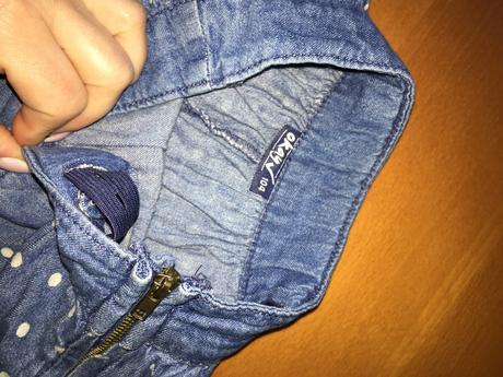 Bodková rifľová sukňa 104, okay,104