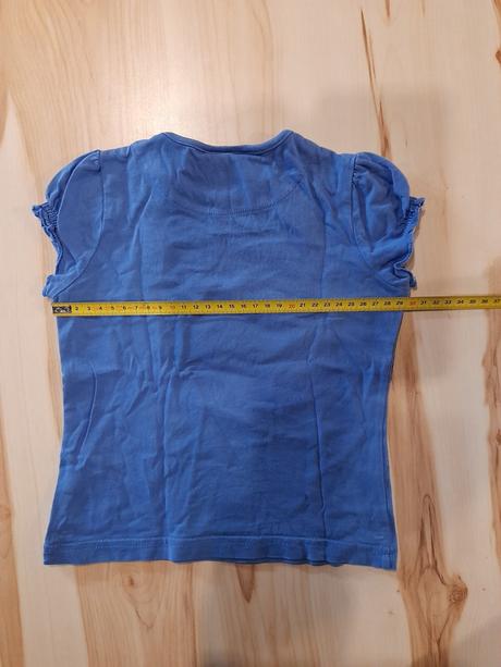 Modré tričko s kvetinkami, topolino,98