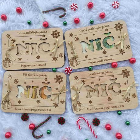 Vianočné nič - obálka na peniaze,