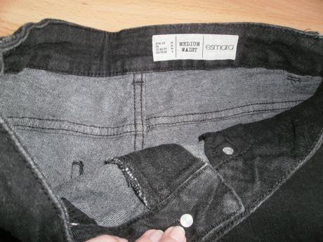 1x oblečené džínsové krátke nohavice, esmara,xs
