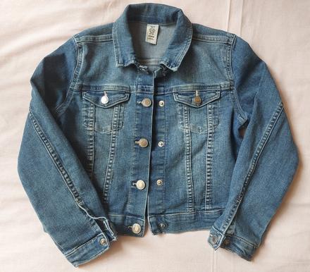 Džínsová bunda, h&m,128