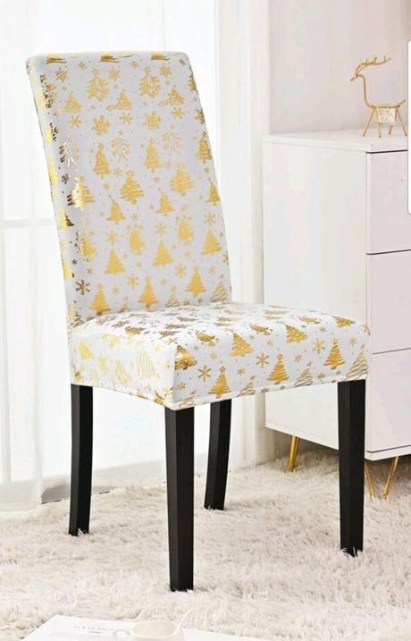 Návlek na stoličku vianoce, 