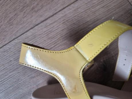 Žlté sandále na klinovej podrážke f&f veľ. 36, f&f,36