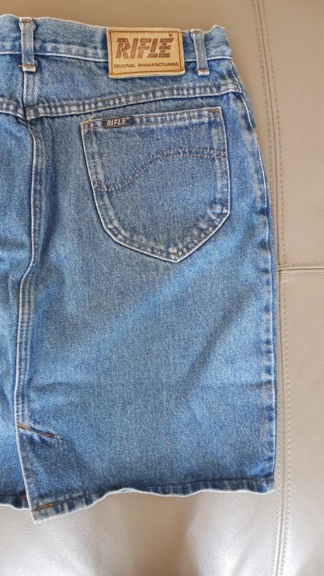 Riflová sukňa, rifle,m