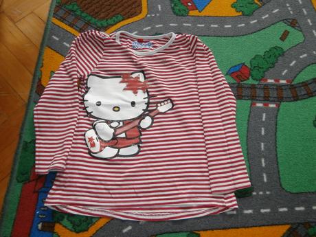 Tričko s dlhým rukávom hello kitty, h&m,116