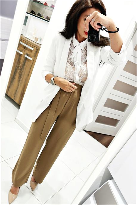 Široké nohavice, h&m,xs