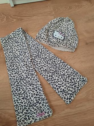 Šál a čiapka hello kitty, h&m,116