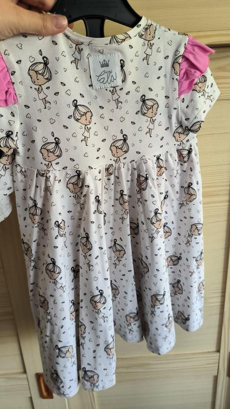 Šaty plus šatka na hlavičku, 98