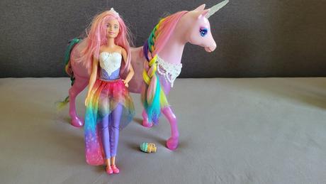 Barbie dreamtopia - kúzelný jednorožec a bábika, 