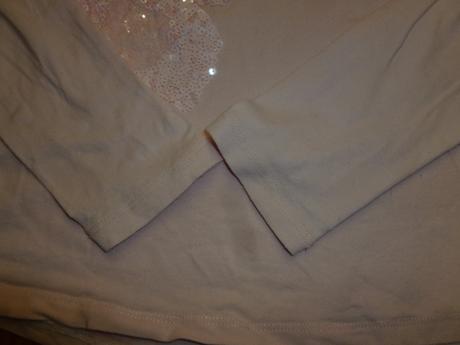 Tričko s flitrovými motýlikmi, h&m,122