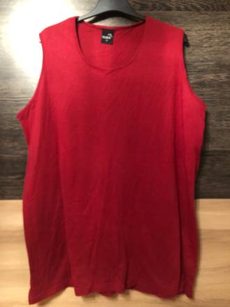 Cervene panske tricko bez rukavov 54, 54