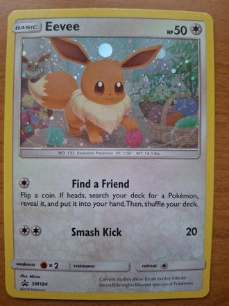 Pokémon karta eevee sm184 - 2019 black star,