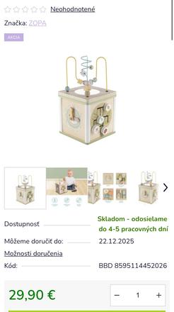 Zopár drevena kocka montessori,
