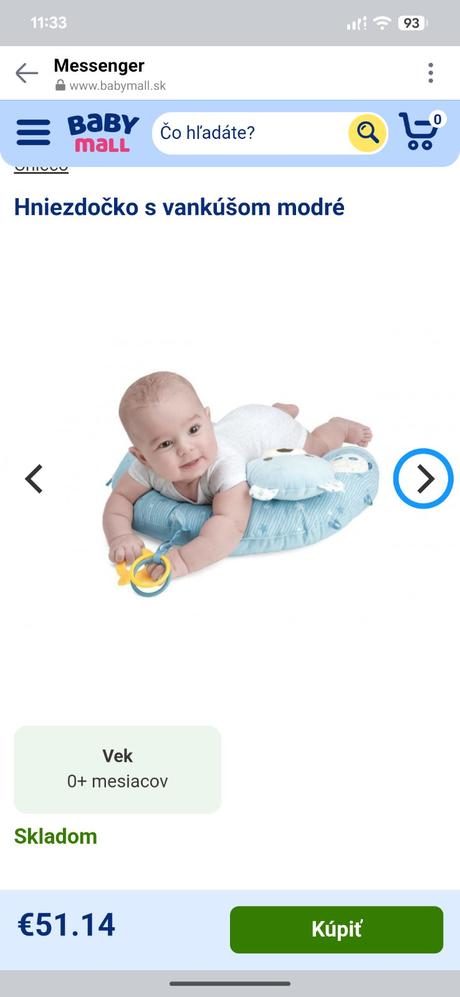 Hracia podložka s opierkou pre bábätko 0m+, 