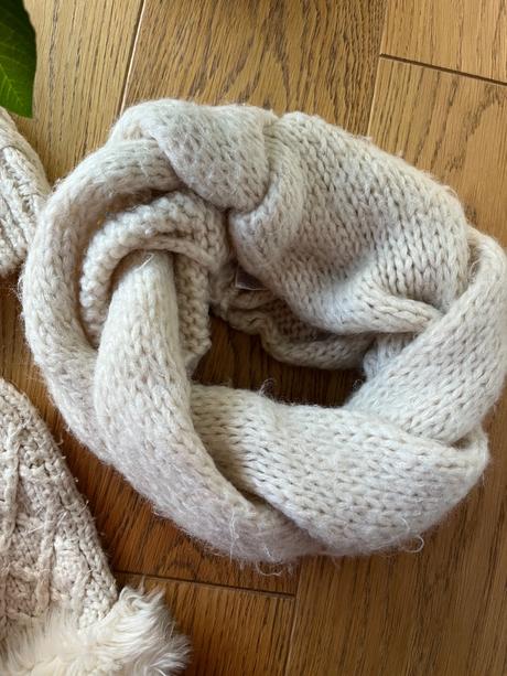 Pletená súprava - čiapka, šál /tunel, rukavice, avon,m