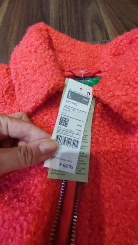 Jesenny kabatik benetton 8-9r, benetton,140