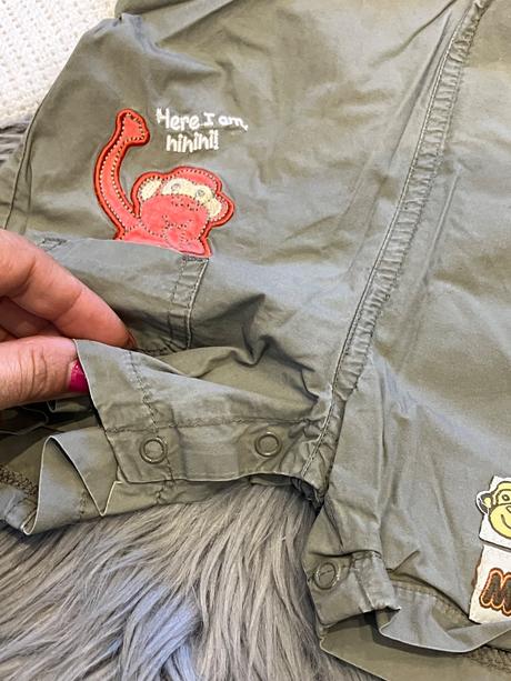 Chlapčenské nohavice na traky s opicou (86), 86