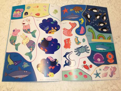 Peppa 's underwater friends sticker activity nau22, 