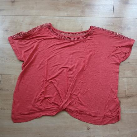 Tehlovočervené tričko f&f, f&f,46
