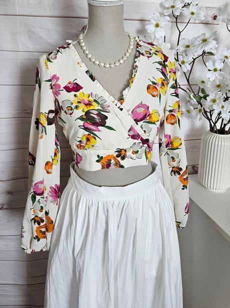 Krásna crop blúzka zara, zara,xs