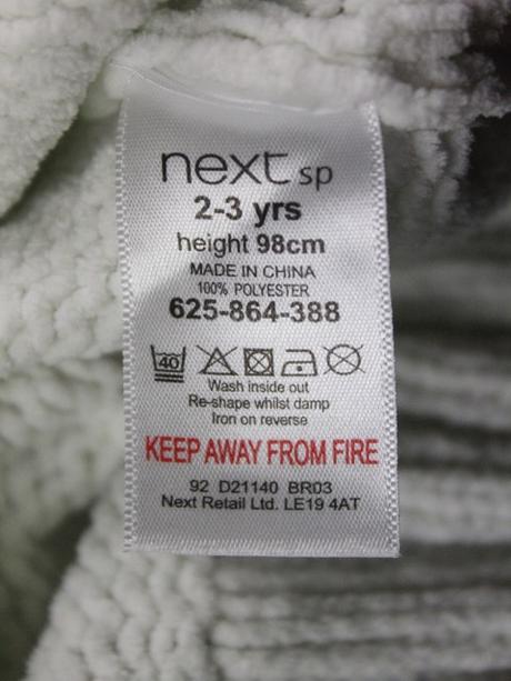 Mäkký bielo-modrý pulóver next veľ. 2-3 r., next,98