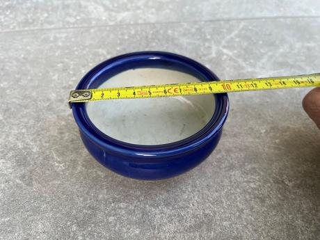 Modrá keramická miska, 