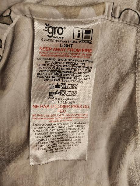 Ulitka / spaci vak 0-3m, the gro company (grobag)