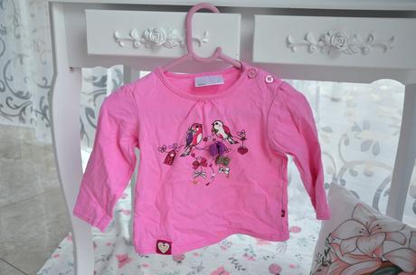 2x tričko s vtáčikmi-68, 68