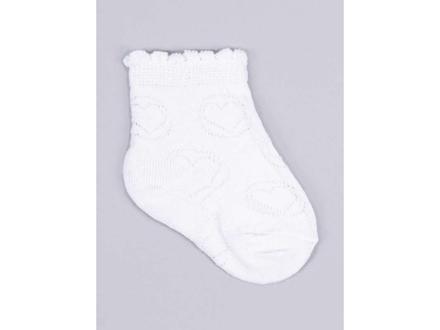 Detské bavlnené ponožky snehovobiele, 17 - 36