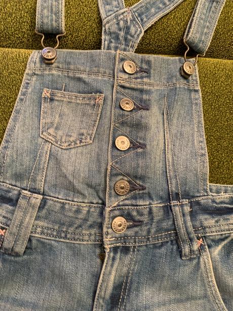 Kantárové riflové šortky, h&m,146