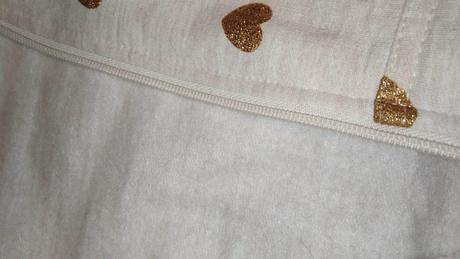 Mikina so zlatými srdiečkami - veľ. 104, 104