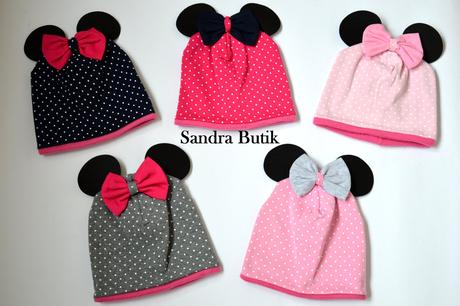 Minnie zateplená čiapočka pre detičky zateplená, 86 - 128