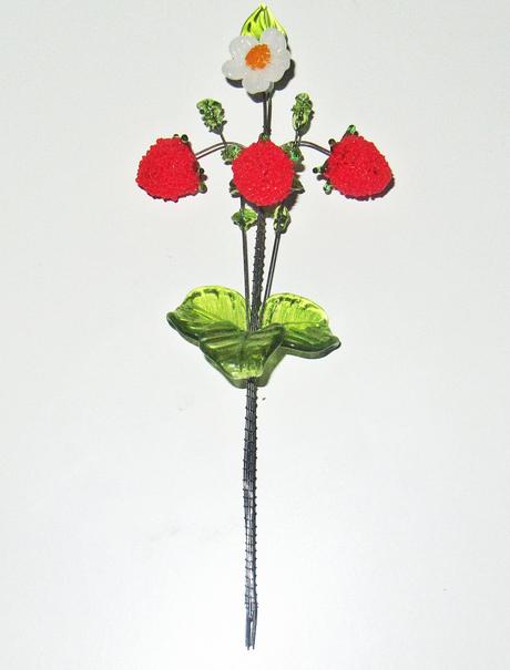 Karlovarské sklo - jahody, 